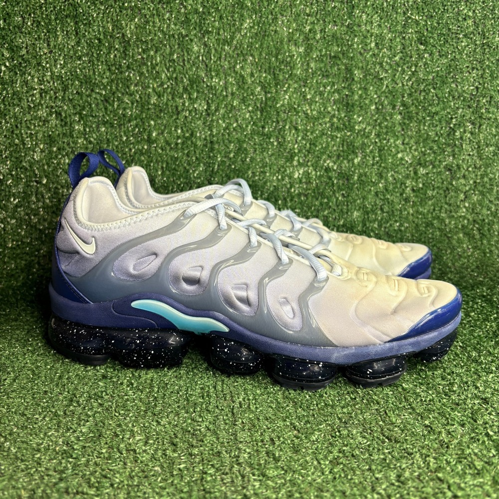 Nike Air VaporMax Plus Blizzard Speckled Athletic Sneakers Blue White Mens 11.5